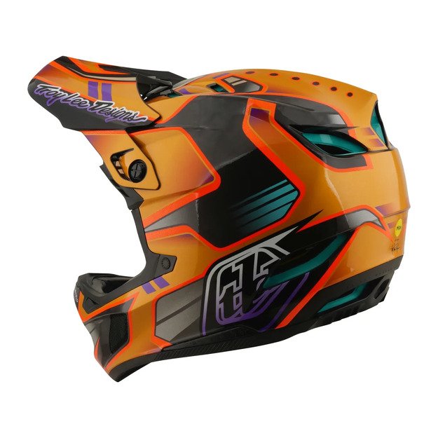 TLD HELMET D4 CARBON MIPS CREST GOLD (13901700) 2