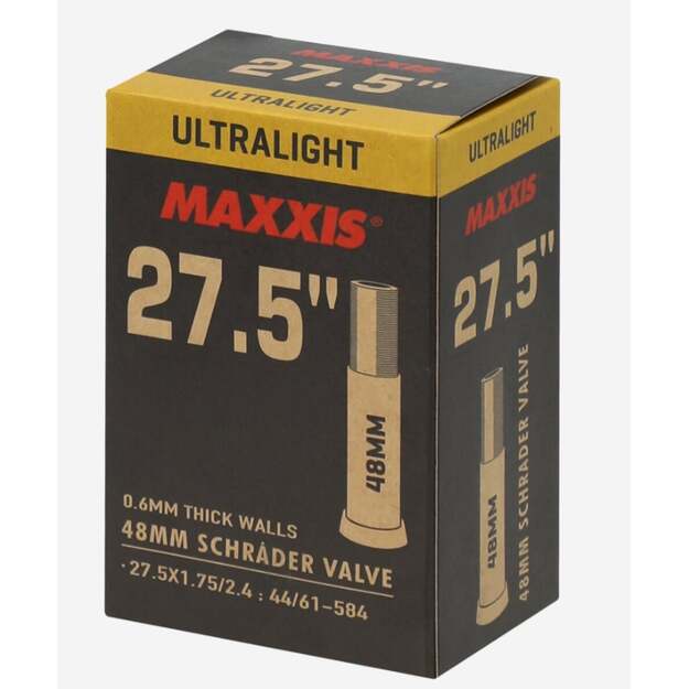 MAXXIS TUBE ULTRALIGHT 27.5X1.75/2.4 SCHRADER VALVE 48MM (EIB00139700)
