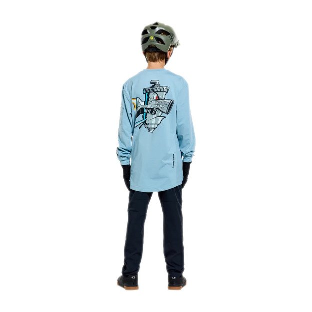 TLD LONG SLEEVE JERSEY YOUTH RUCKUS RIDE LONG SLEEVE TEE CARBS DAWN BLUE (38625100) 5