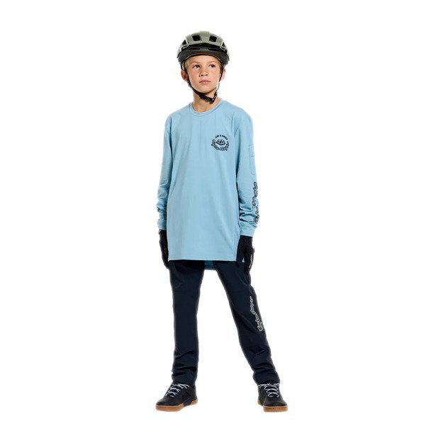 TLD LONG SLEEVE JERSEY YOUTH RUCKUS RIDE LONG SLEEVE TEE CARBS DAWN BLUE (38625100) 4