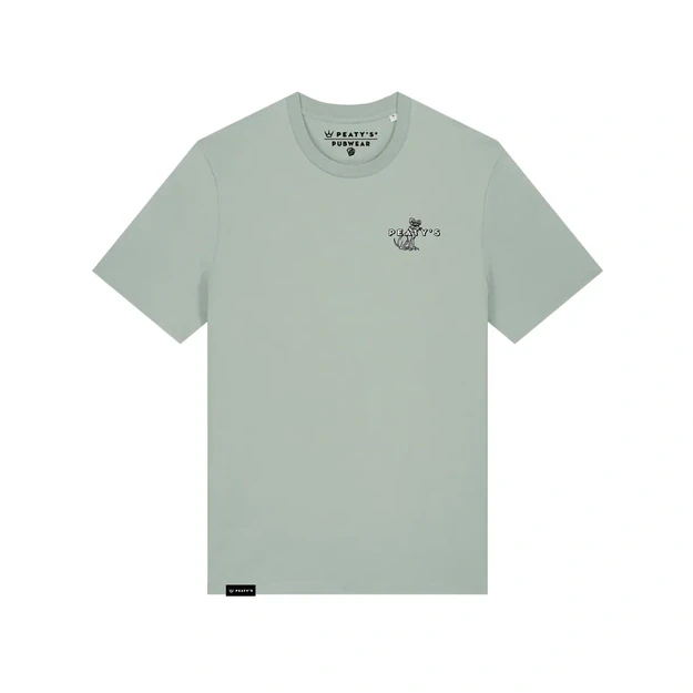 PEATY S PUBWEAR SHORT SLEEVE TEE - SUPERDOG / ALOE (PPW-26-TEE-SUP-ALO)