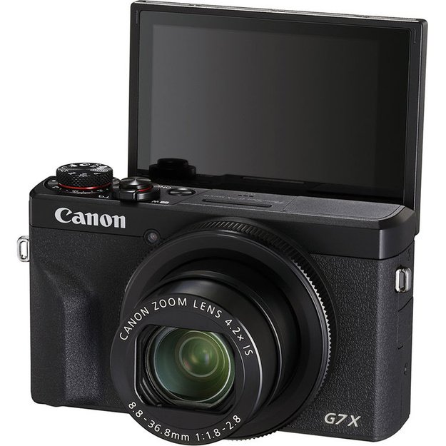 Canon kompaktinis fotoaparatas PowerShot G7 X Mark III juodos spalvos
