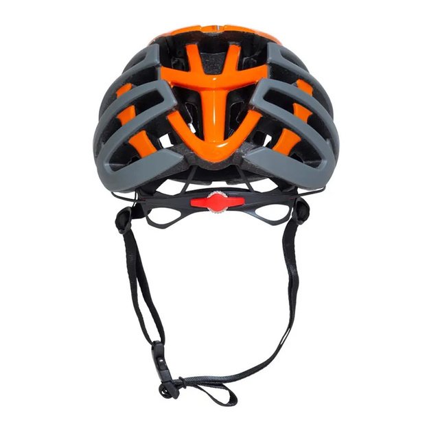&Scaron;almas HEBO Casco Bici Core // dydis: 58-61 cm (pilka/oranžinė)