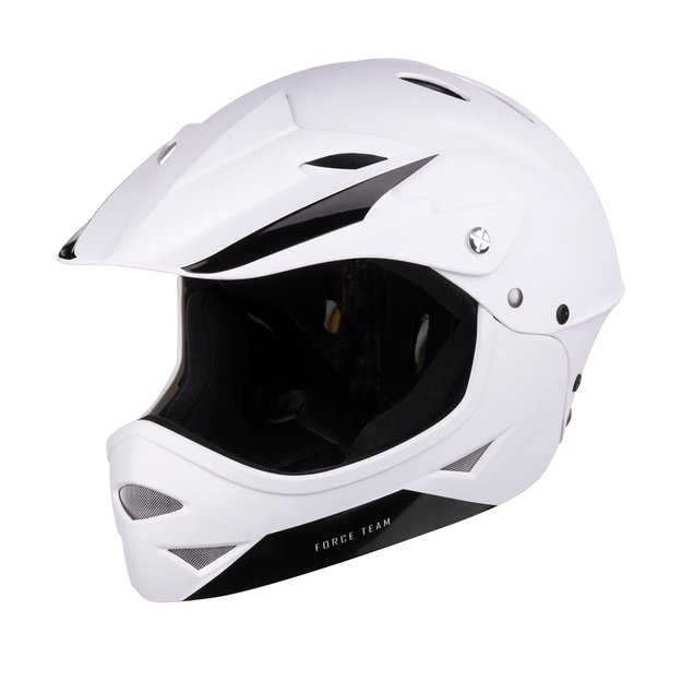 Vaiki&scaron;kas &scaron;almas FORCE DOWNHILL Junior // dydis S-M (54-58 cm) (balta)