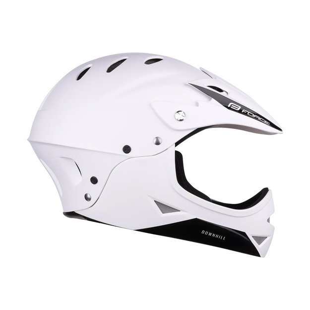 Vaiki&scaron;kas &scaron;almas FORCE DOWNHILL Junior // dydis S-M (54-58 cm) (balta)