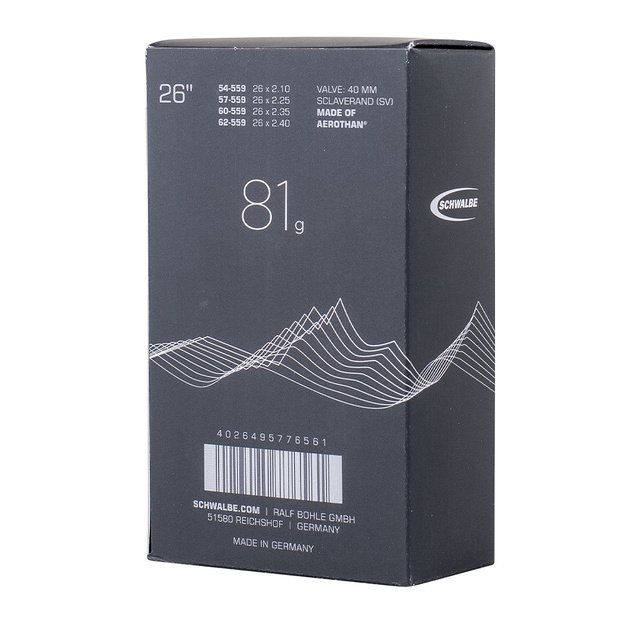 Kamera Schwalbe Aerothan TPU - 26  x 2.10/2.40  (54/62 - 559) // SV13E - SV40mm