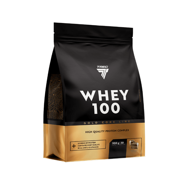 Baltymų milteliai TREC GOLD CORE WHEY 100 &Scaron;OKOLADINIS 900g