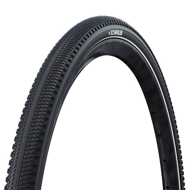 Padanga Schwalbe G-ONE Comp Plus 28  x 1.70  (45-622) // E-25, kamerinė, nelankstoma, Reflex, Green Compound