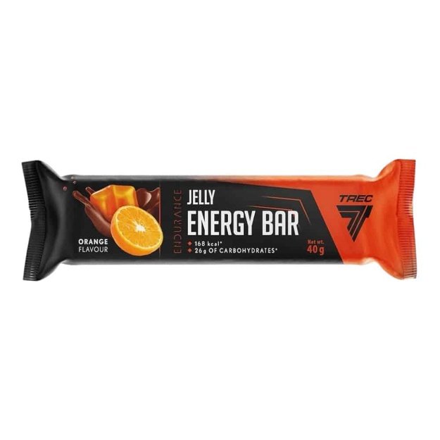 Trec Endurance Jelly Batonėlis su apelsinų skonio žele, energija 40 g