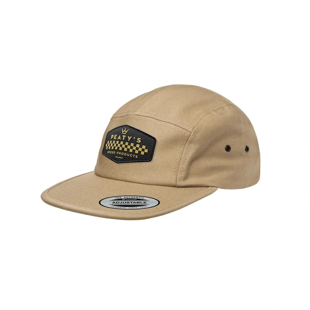 PEATY S PUBWEAR 5 PANEL CAP - CHECKER - KHAKI (PPW-26-5PNL-CHKR-KHK)
