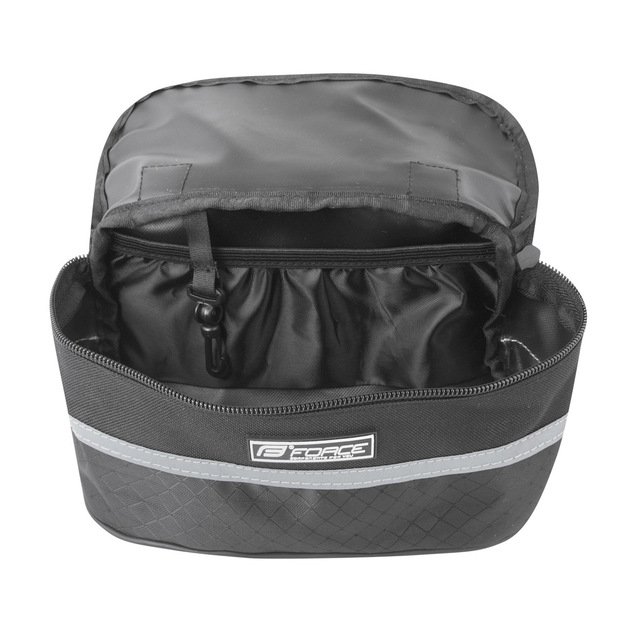 Krepšelis ant vairo FORCE Roller 1,9l (juodas) 2
