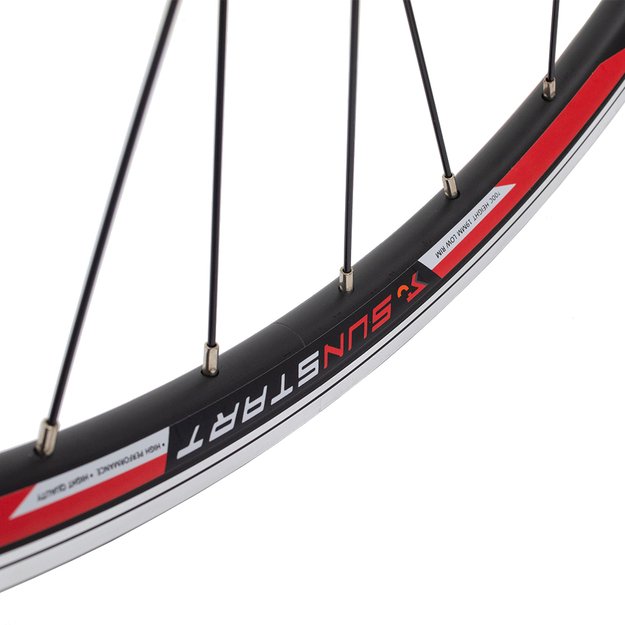 Galinis ratas Sunstart 28  // V-Brake, 36H, kasetė, greitveržlė, aliuminis 3