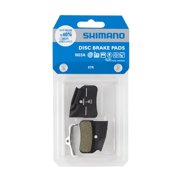 Diskinių stabdžių kaladėlės Shimano N03A su aušintuvu 2