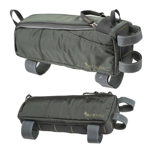 Krepšys ant rėmo Acepac Fuel bag L MKIII // 1,2 l, dydis: L (pilkas/žalias) 4