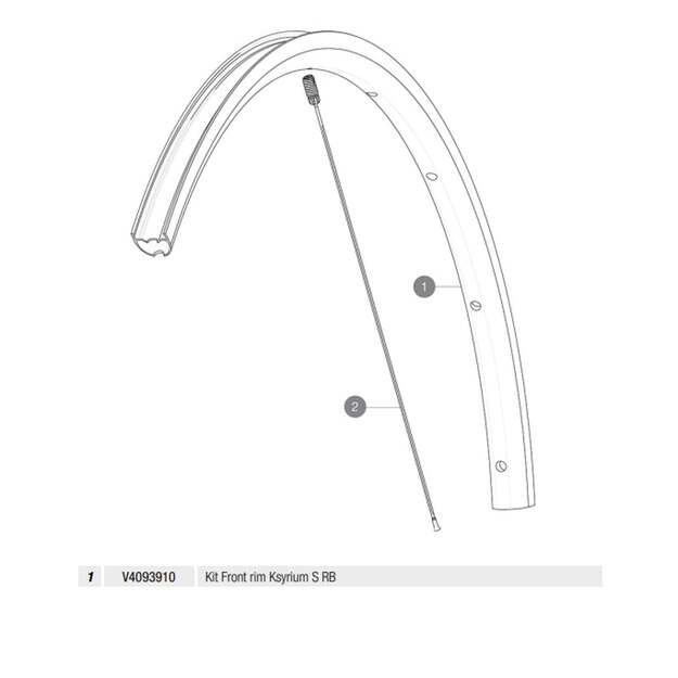 MAVIC KIT FRONT RIM KSYRIUM S RB (V4093910)