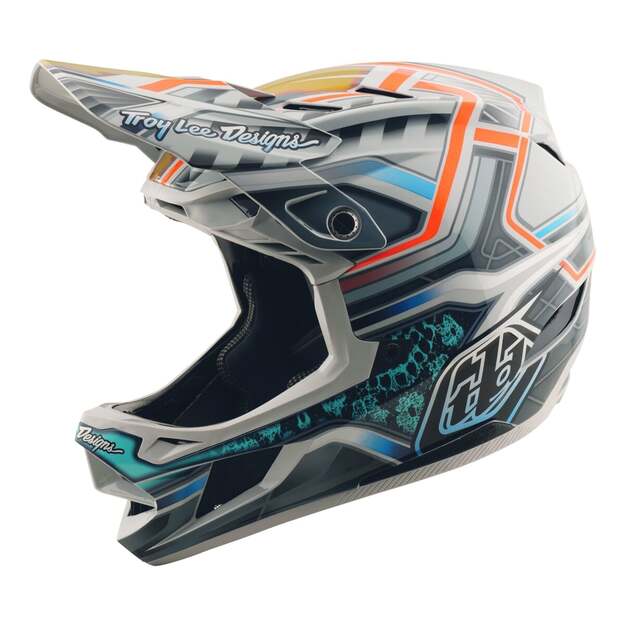 TLD HELMET D4 COMPOSITE LOWRIDER GRAY (14096801) 5