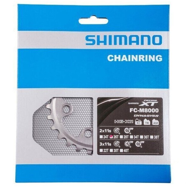 Žvaigždė priekinė Shimano XT FC-M8000 26T-BC 1