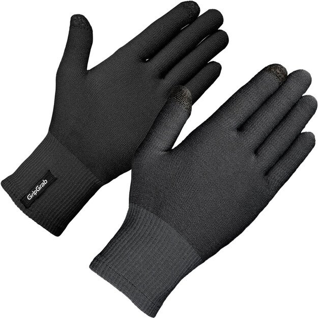 GripGrab Merino Liner pirštinės | Black
