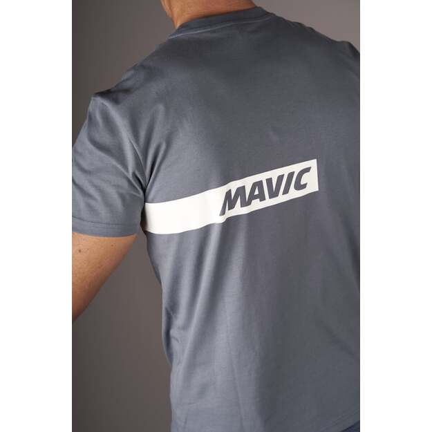 Marškinėliai MAVIC SHORT SLEEVE TEE CORPORATE STRIPE ORION BLUE OFF-WHITE (T000216) 3