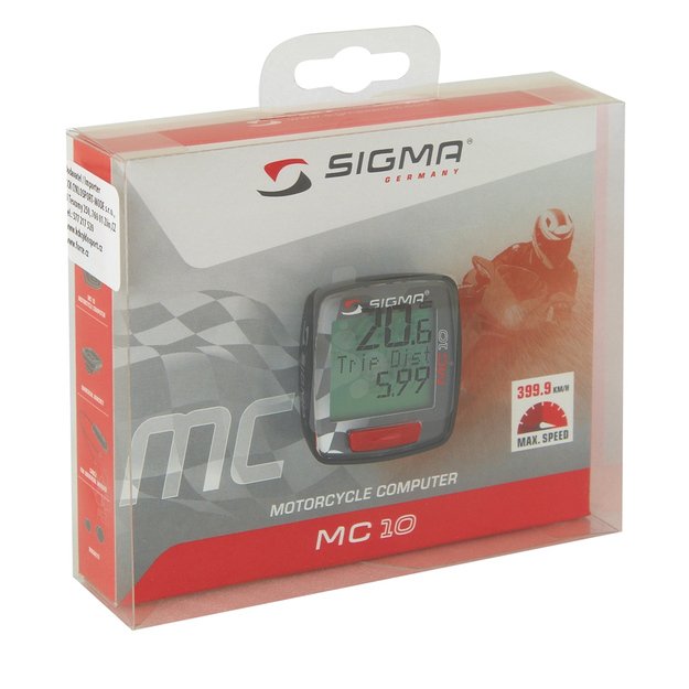 Motociklo kompiuteris SIGMA MC 10 max 399km/h laidinis 2