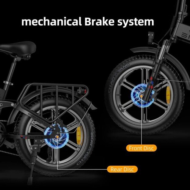 Sulankstomas elektrinis dviratis Engwe Engine X 750Wh 20" juodas 11