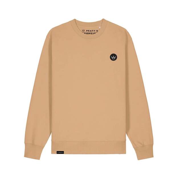 PEATY S PUBWEAR CREW MIKINA EMBROIDERED CROWN LATTE (PPW-25-CRW-CWN-LTE)