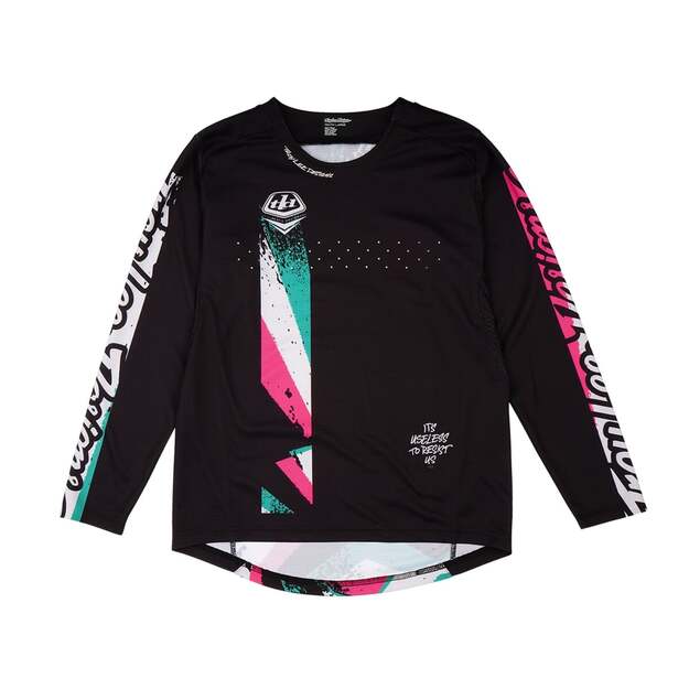 TLD YOUTH LS JERSEY SPRINT FULL PULL BLACK (32403600)