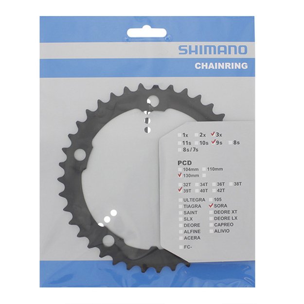 Priekinė žvaigždė Shimano Sora 3503 39T-D 