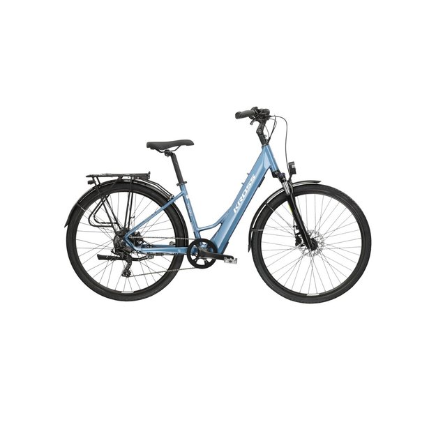 KROSS Trans Hybrid LS 1.0 349 Wh bluwhi g elektrinis miesto dviratis (28 ) 