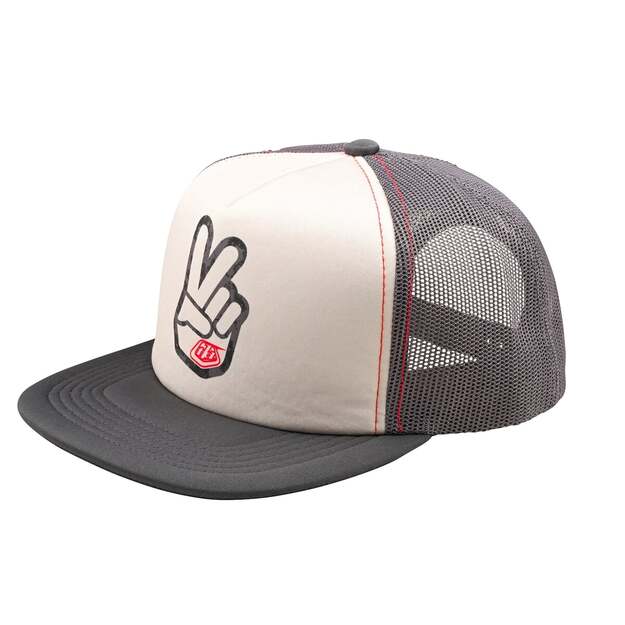 TLD TRUCKER SNAPBACK PEACE OUT VINTAGE WHITE / CARBON (78757302)