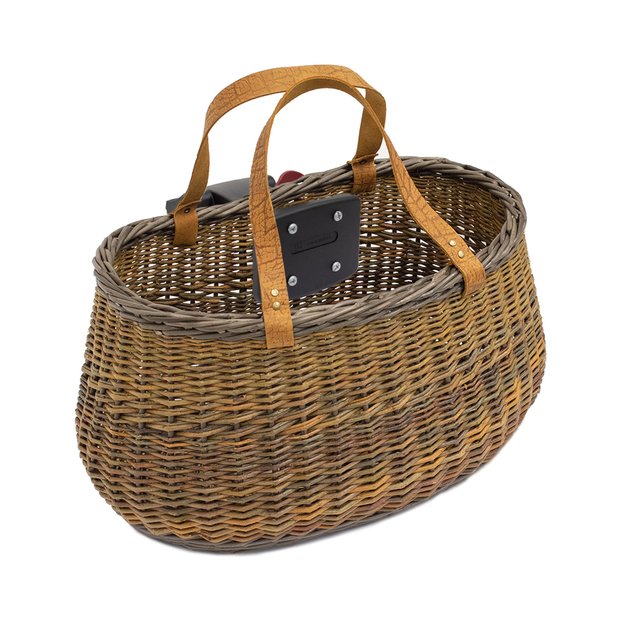 Dviračio krep&scaron;ys ant vairo // Lietuvos liaudies meistrų, rankų darbo, su laikikliu (ruda) 1