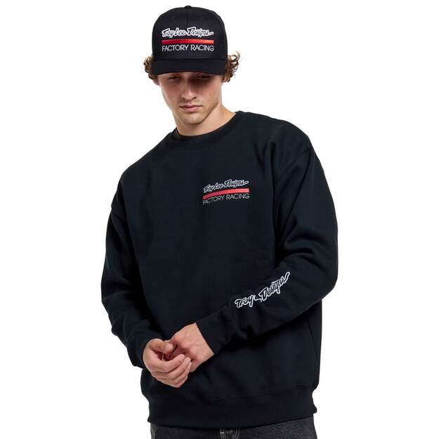 TLD PULLOVER HOODIE FACTORY RACING BLACK / RED SM (79666900) 6