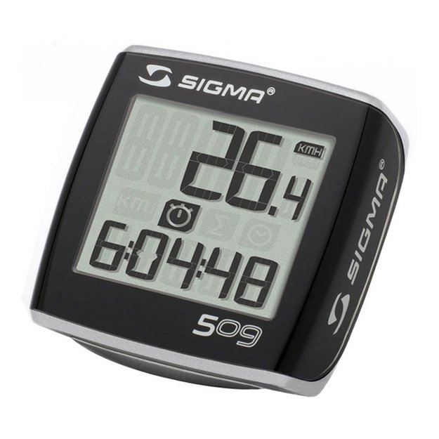 Dviračio kompiuteris Sigma BC 509 // laidinis, 5 funkc. (juoda/sidarbinė)