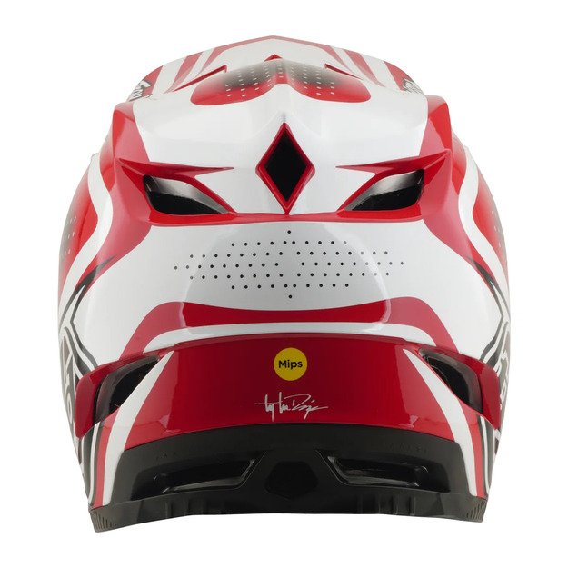 TLD HELMET D4 POLYACRYLITE MIPS THE LINE FIRE / WHITE (17404701) 3