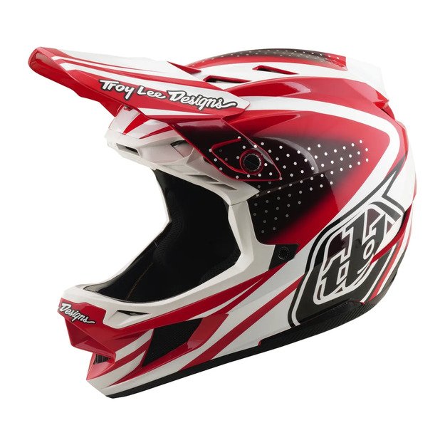 TLD HELMET D4 POLYACRYLITE MIPS THE LINE FIRE / WHITE (17404701)