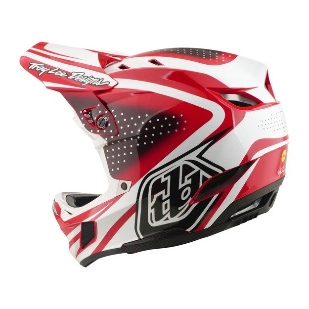 TLD HELMET D4 POLYACRYLITE MIPS THE LINE FIRE / WHITE (17404701) 2