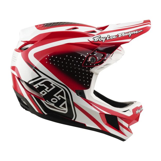 TLD HELMET D4 POLYACRYLITE MIPS THE LINE FIRE / WHITE (17404701) 5
