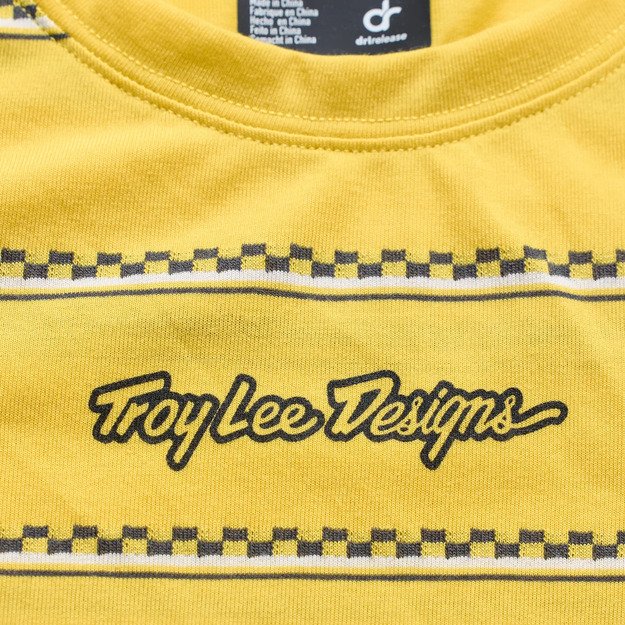 TLD WOMENS SHORT SLEEVE JERSEY LILIUM RIDE TEE CHECKED OUT BUTTER (37501601) 2