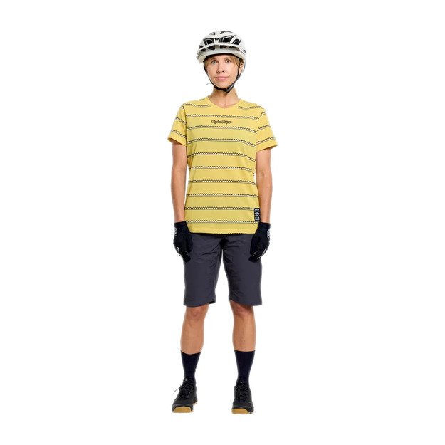 TLD WOMENS SHORT SLEEVE JERSEY LILIUM RIDE TEE CHECKED OUT BUTTER (37501601) 4