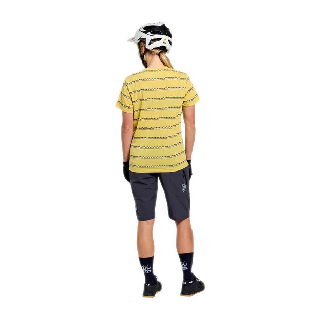 TLD WOMENS SHORT SLEEVE JERSEY LILIUM RIDE TEE CHECKED OUT BUTTER (37501601) 5