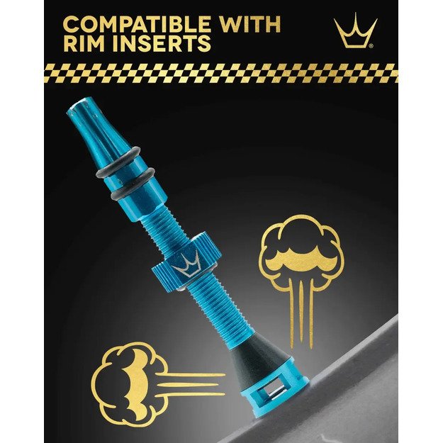 PEATY S BEZDU&Scaron;OV&Eacute; VENTILKY HOLESHOT FAST FLOW 42MM JADE (PTV-HFF-42-JDE-12) 4