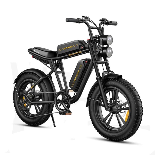 Elektrinis dviratis Engwe M20 20  // Dual Battery versija (26Ah), 7G (juodas)