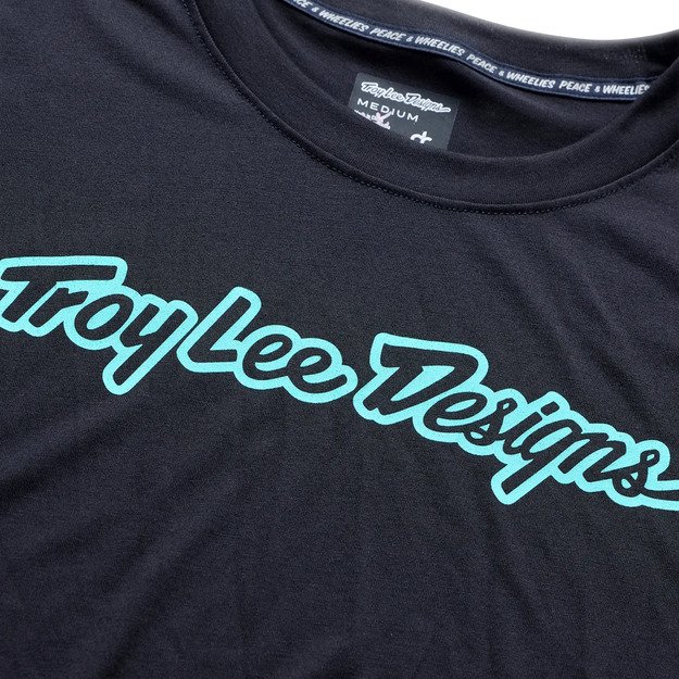 TLD LONG SLEEVE JERSEY SKYLINE RIDE TEE SIGNATURE BLACK / REAL TEAL (38307202)