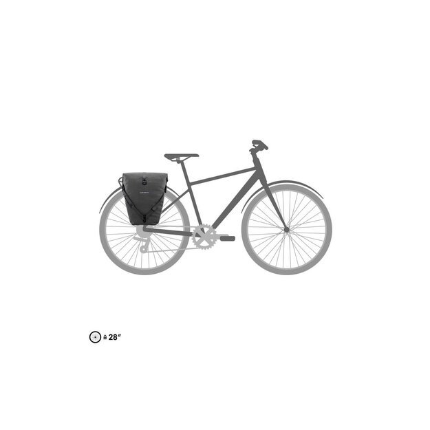 Krepšys Ortlieb Back-Roller Urban Line Pepper (20 L)
