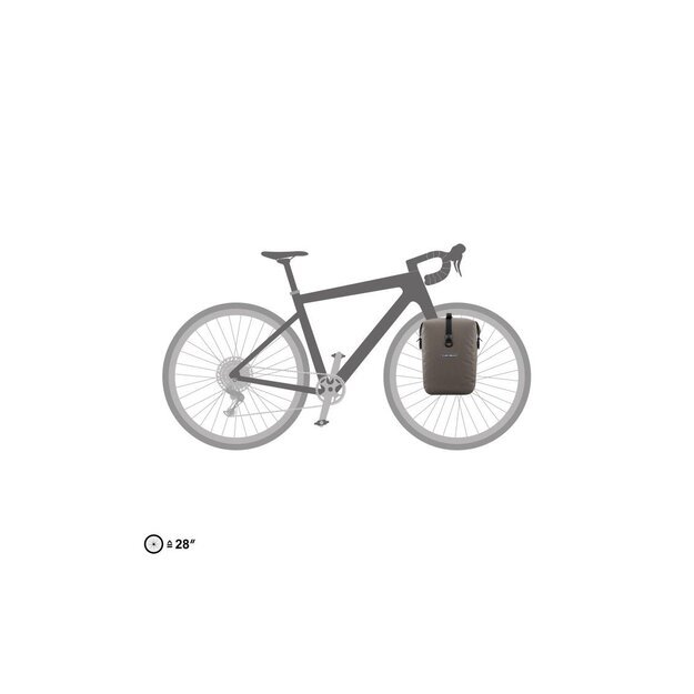 Krepšys Ortlieb Gravel-Pack Single Dark Sand (14,5 L) QL3.1