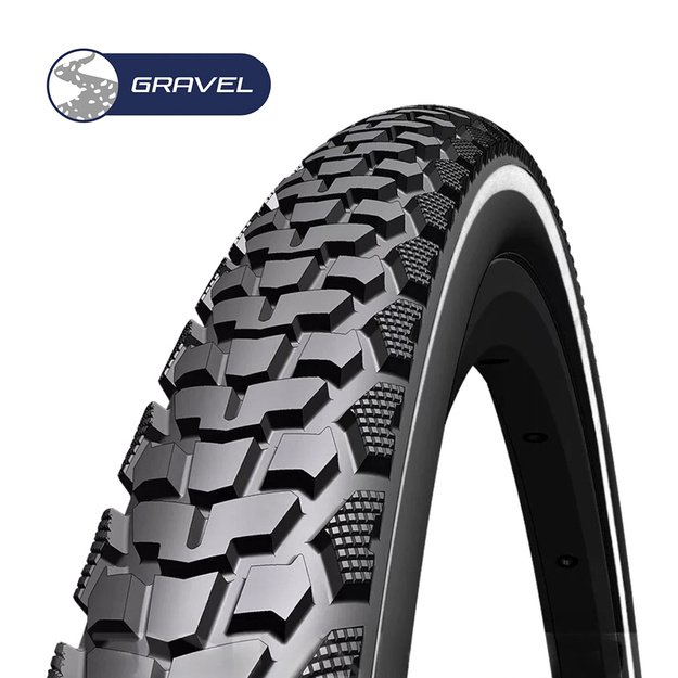 Padanga Rubena Gripper 700 x 40C (42-622) // Gravel, kamerinė, nelankstoma