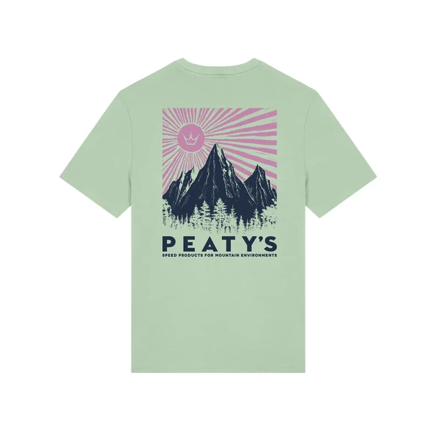 PEATY S PUBWEAR SHORT SLEEVE TEE - MOUNTAIN / MISTY JADE (PPW-26-TEE-MTN-JDE)