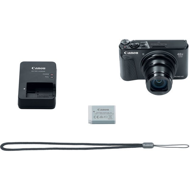 Canon kompaktinis fotoaparatas PowerShot SX740 HS LITE EDITION juodos spalvos
