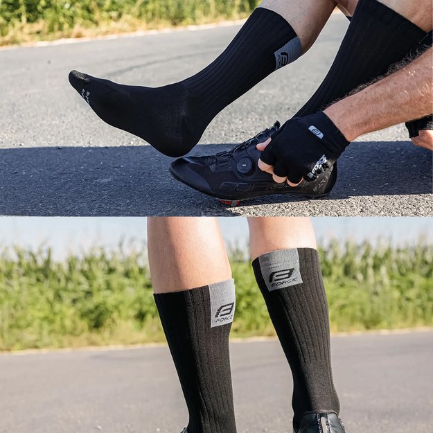 Kojinės FORCE Ribbon // dydis: L-XL (42-46) (juoda)