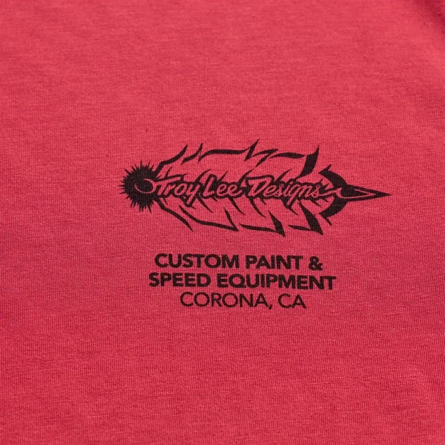 TLD MENS SHORT SLEEVE JERSEY SKYLINE RIDE TEE FEATHERED EMBER RED (38284000)